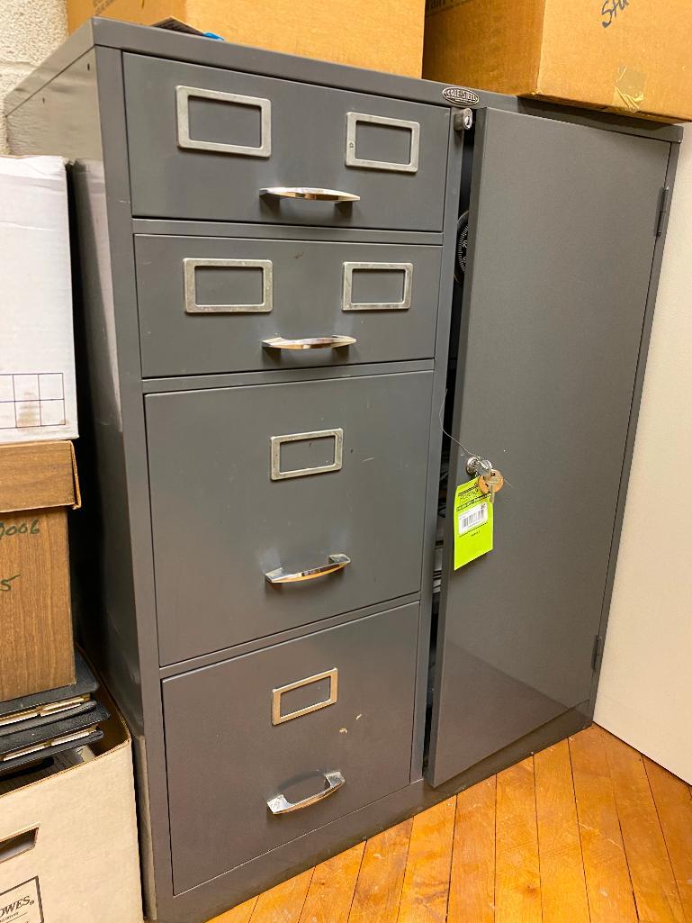 Cole Steel Metal Cabinet with Safe Proxibid