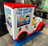 Peanuts Snoopy Ice Cream Truck Coin Operated Kiddie Ride