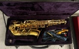 Saxophone and Case