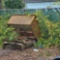 (3) Steel Dump Hoppers