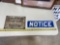 (2) Small Metal Trucking Yard Signs