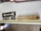 Vintage Plastic Springfield Thermometer & Metal First Aid Sign