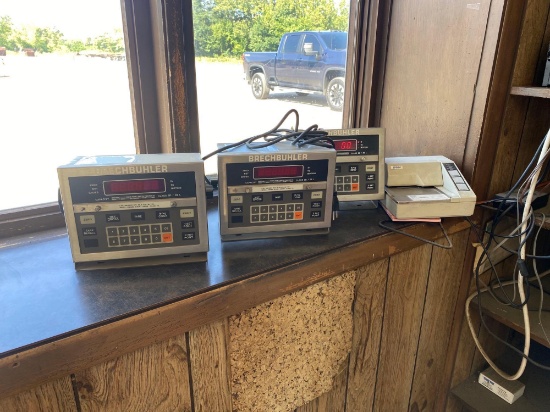 (3) Brechbuhler Scale Read Outs w/ Epson Printer