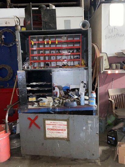Metal Work Station w/ Contents