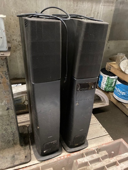 Pair of Sony Surround Sound Tower Speakers w/ Pioneer Head Unit & Philips DVD Player