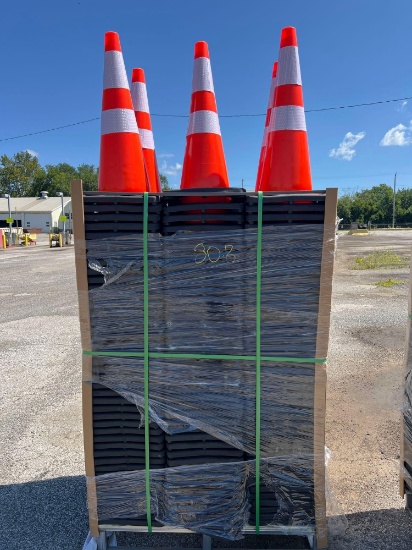 New Steelman Co 28in PVC Traffic Cones (250 pcs)