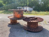 (3) Steel Cable Drums & Scrap
