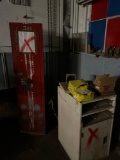 Old Wooden Locker & Metal Stand Cleanout