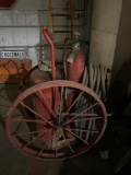 Vintage 2 Wheel Fire Extinguisher