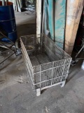 Vintage Metal Foldable Crate