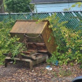(3) Steel Dump Hoppers