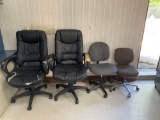 (4) Office Chairs