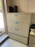 (1) 4 Drawer Horizontal File Cabinet