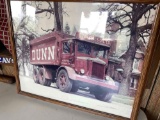 22in x 18in Dunn Coal & Oil Truck Framed Photo