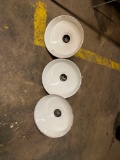(3) Vintage Porcelain Shop Lights
