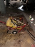 Sprayer with chemicals