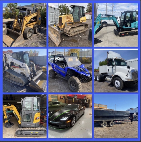 LIVE/ONLINE Heavy Equip, Mini Ex, Trucks/Trailers+