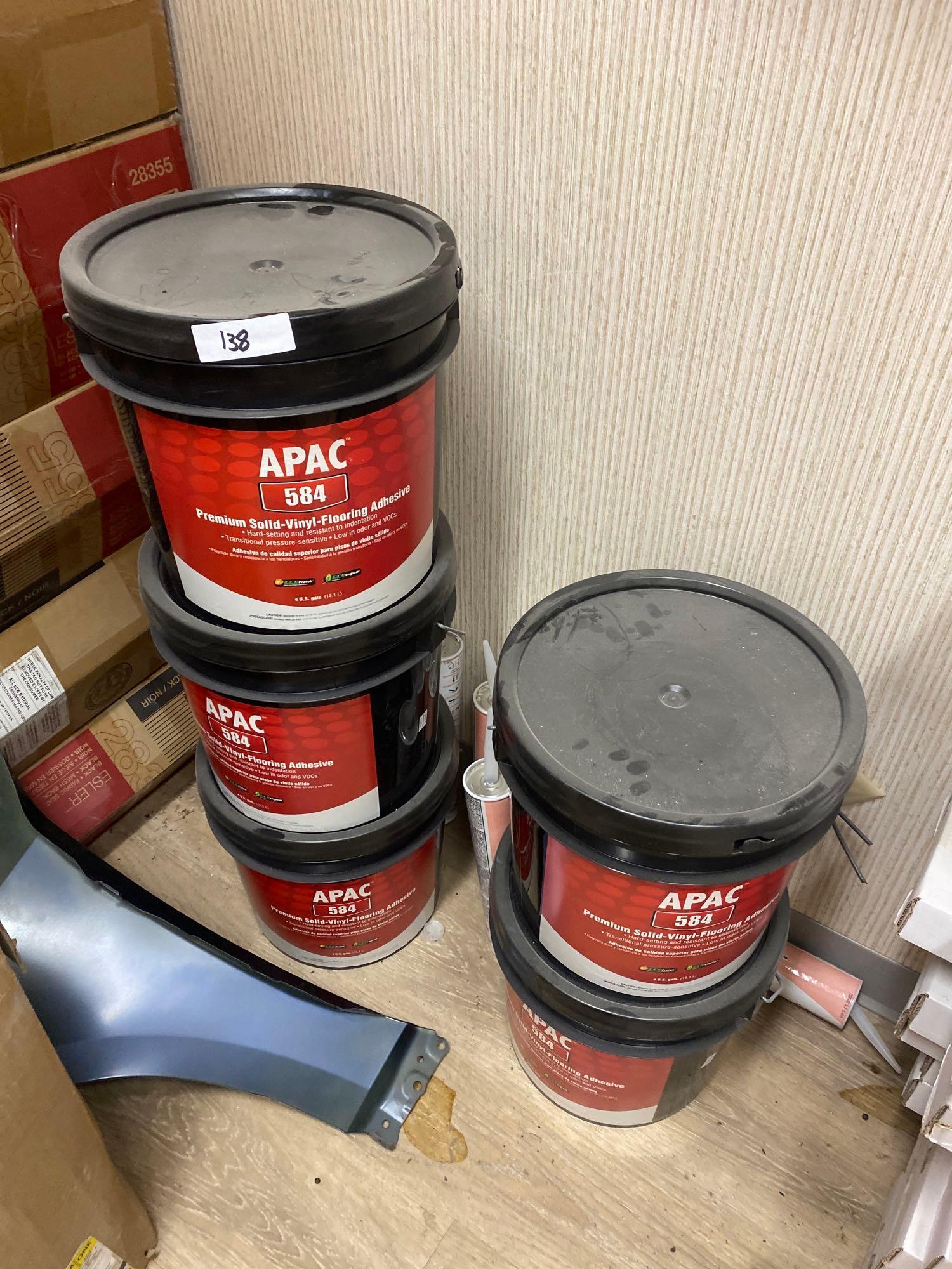 (5) 5 gal Buckets of New Flooring Adhesive Proxibid
