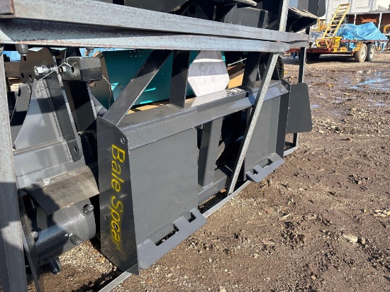 NEW LandHonor Skid Steer Bale Spear Attachment