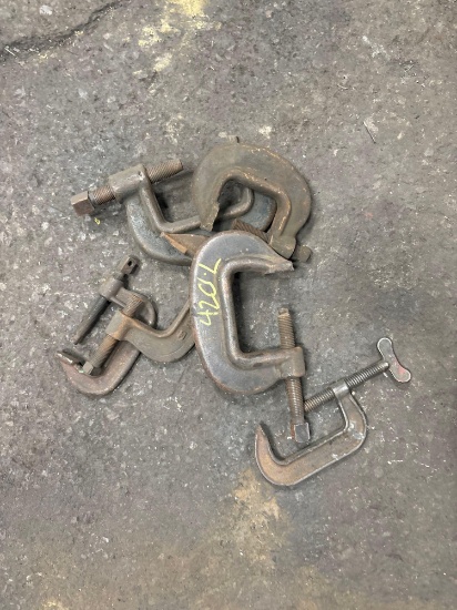 6 Assorted Bar/C clamps