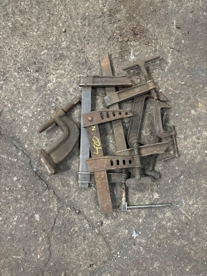 6 Assorted Bar/C Clamps
