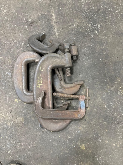 6 Assorted C Clamps