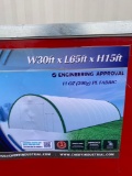 New Chery Industrial 30ft x 65ft x 15ft Outdoor Storage Shelter Model 306515R