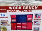 New Steelman Metal Workbench Model 7ft-18HD