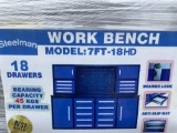 New Steelman Metal Workbench Model 7ft-18HD