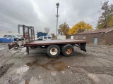 Dual Tandem 16ft x 8ft Flat Bed Equipment Trailer