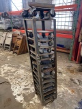 (15) 12in x 12in Steel Dollies w/ Cart