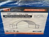 AGT Industrial 4040 Peak Roof Container Shelter
