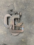 6 Assorted C Clamps