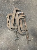 5 Assorted C Clamps