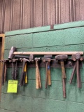 Lot of Steel Mallets & Hammers