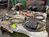 Table Load of Assorted Tools & Misc. See Pics