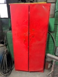 Metal Cabinet with Paint Supllies