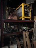 Shelf Lot and Contents with Lincoln Arc Welder on top shelf included (condition unknown)