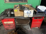 Desk, Chair and Contents