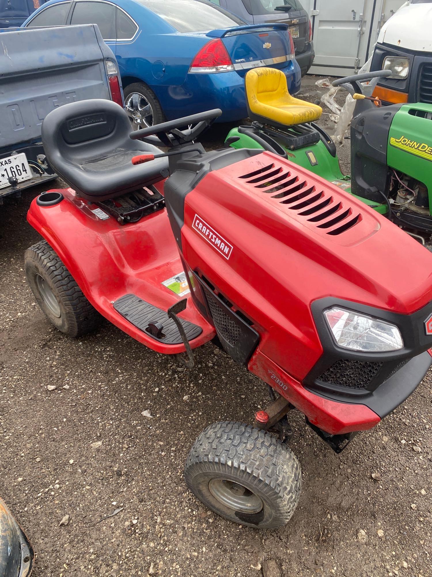 Craftsman T2300 Riding Lawn Mower Proxibid