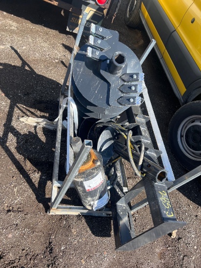 NEW Skid Steer Hydraulic Auger Set