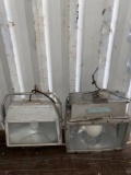 (2) Large All Weather Security Lights