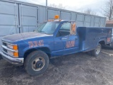 1991 Chevy C3500 Gas Dually Utility Truck
