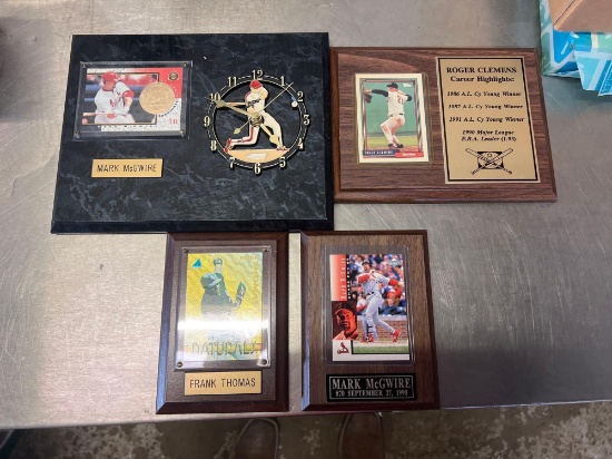 Assorted MLB Player Plaques