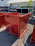 New KC Brands/Steel Mart Co Self Dumping 2.0 CY Refuse Hopper