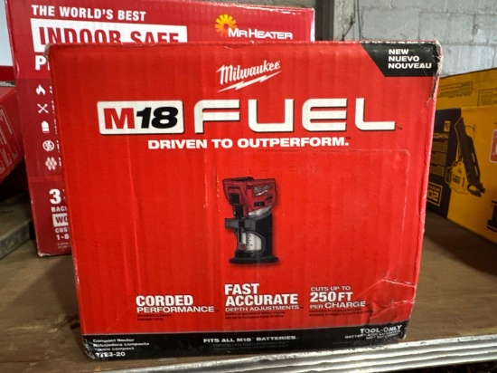 New Milwaukee Fuel M18 Compact Cordless Router Model 2723-20