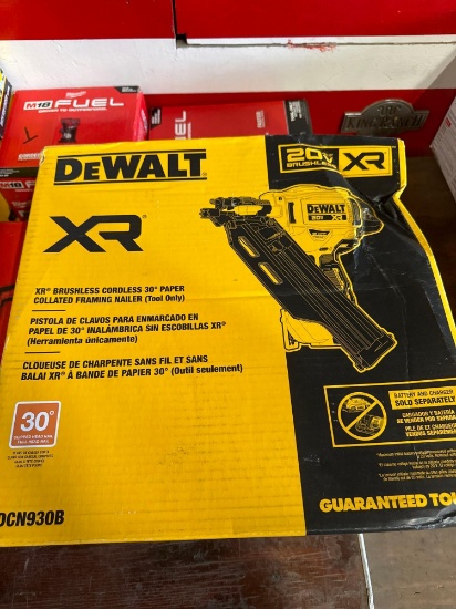 New Dewalt 20v Cordless Collated Framing Nailer Model DCN930B