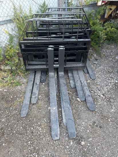 New Kivel Co 3500lb Skidloader Fork Set 48in