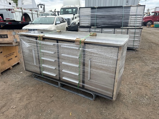 New Chery Industrial Co 7ft 4in Single Stack 12 Compartment Workbench