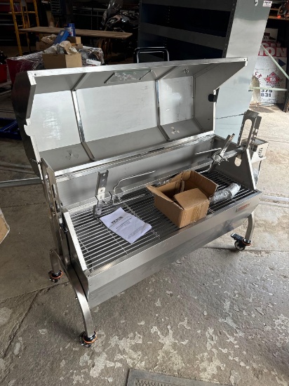 New Vevor Co, 40in x 16in Mobile Spit Rotisserie Roaster Grill
